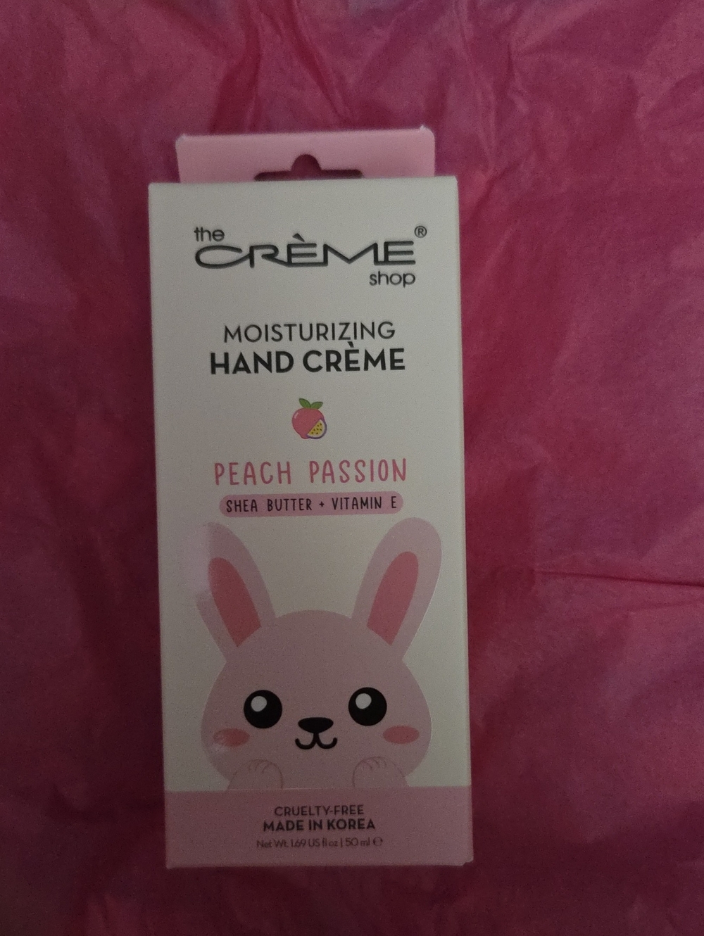The Crème Shop Peach Passion Moisturizing Hand Crème — Pink NWOT